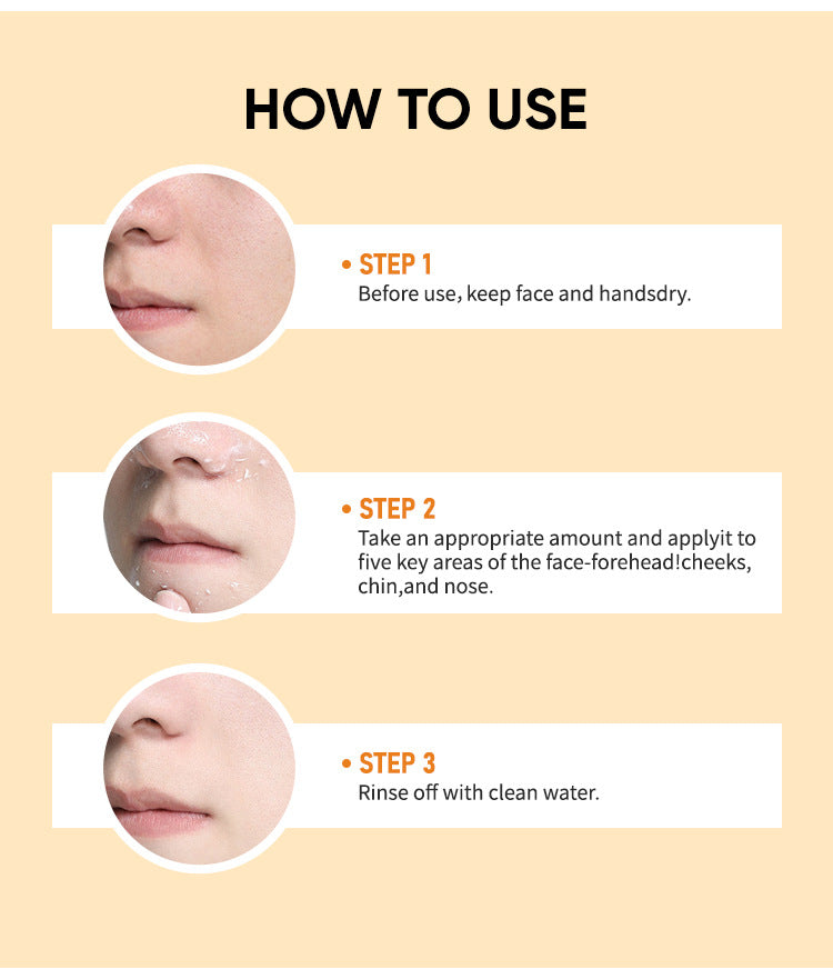 Orange Exfoliating Whitening Gel for Skin Care -