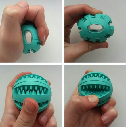 Interactive Rubber Slow Feeder Dog Ball - Image26755100508254