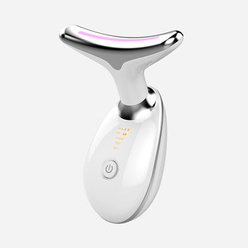 Beauty Facial Massager, 7 Color Wavy Acne Beauty Microcurrent Facial Device Skin Firming for Face Neck Beauty Device, - 