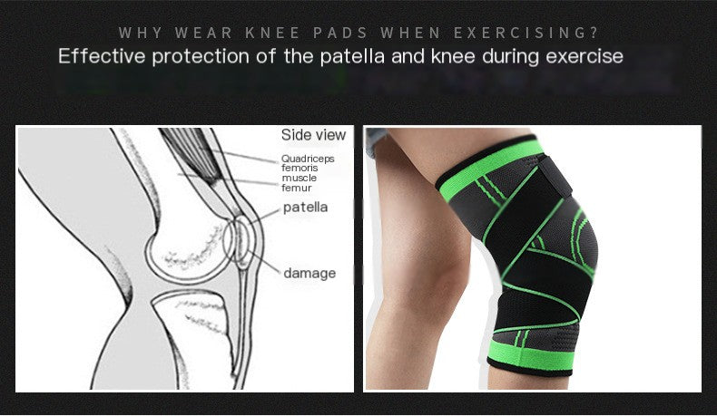 Men's Compression Knee Brace for Sports and Fitness - Image46329446301790