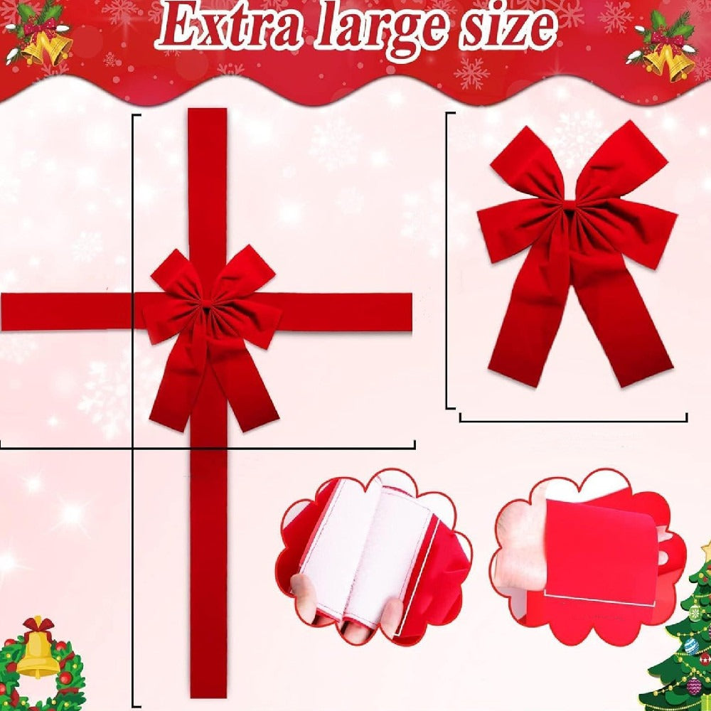 Christmas Door Hanging Bow Ribbon - Image26755314679902
