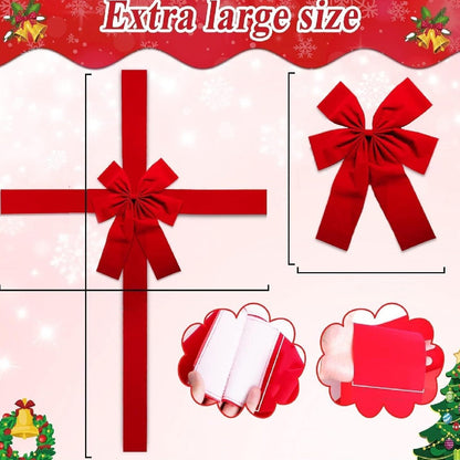 Christmas Door Hanging Bow Ribbon - Image26755314679902