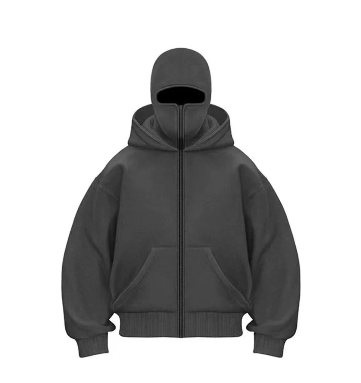 Men's Hooded Zip-Up Baseball Jacket - 