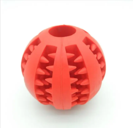 Interactive Rubber Slow Feeder Dog Ball - 