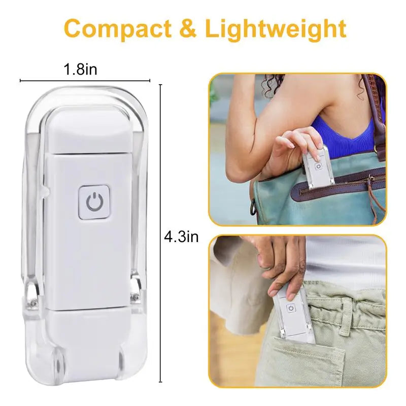 LED USB Rechargeable Book Light Reading Light Eye Protection - Image26755103457374