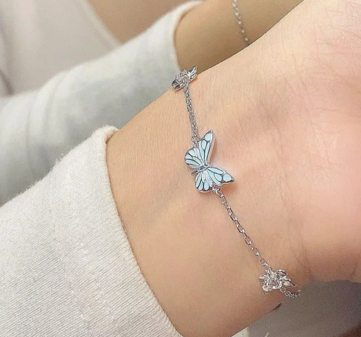 Blue Luminous Smart Butterfly Necklace - Image26755142189150