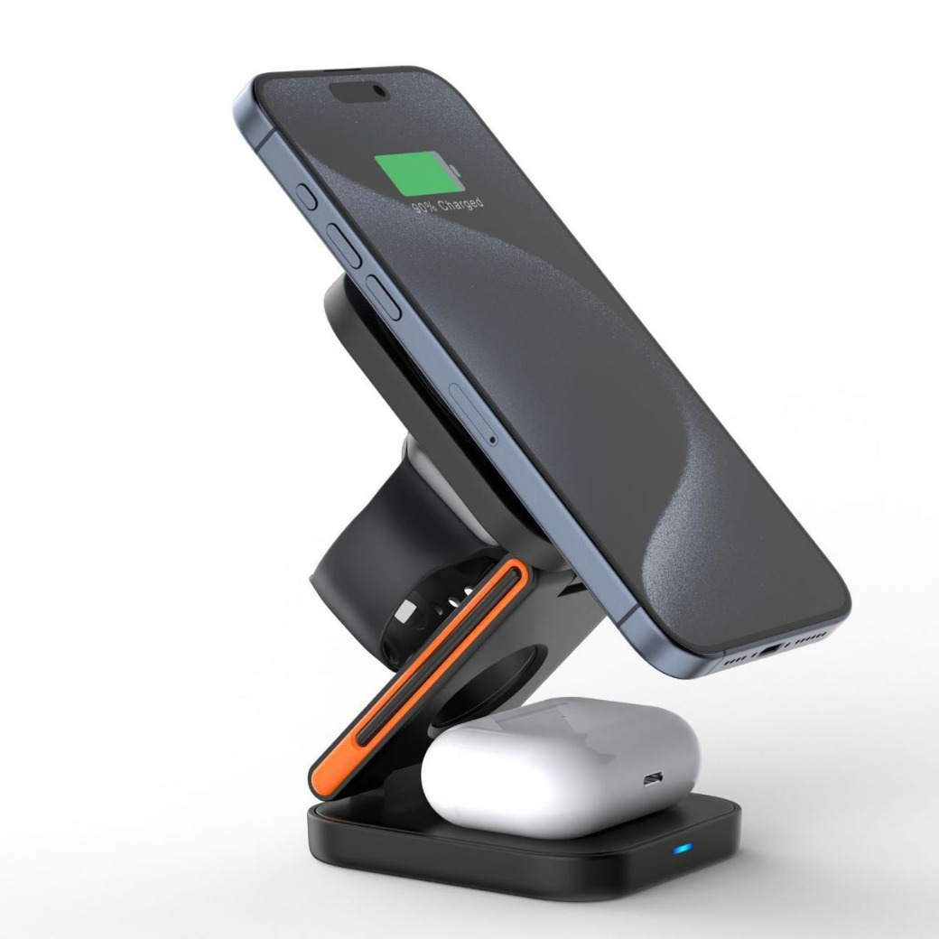 3-in-1 Folding Wireless Charger - 