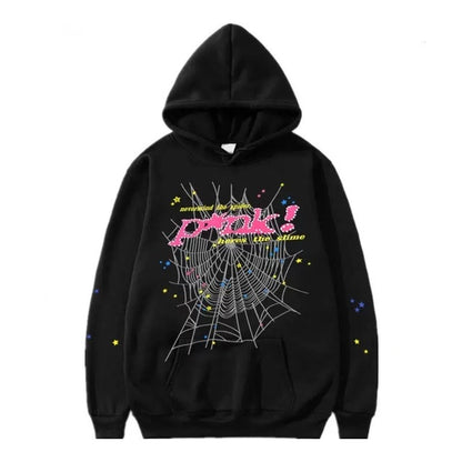 Spider Letter Prints Hoodies - Image26755163979870
