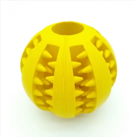 Interactive Rubber Slow Feeder Dog Ball - 