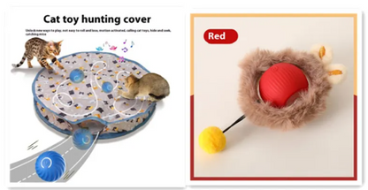 PurrPlay Self-Rolling Cat Toy Ball - Image26755194290270