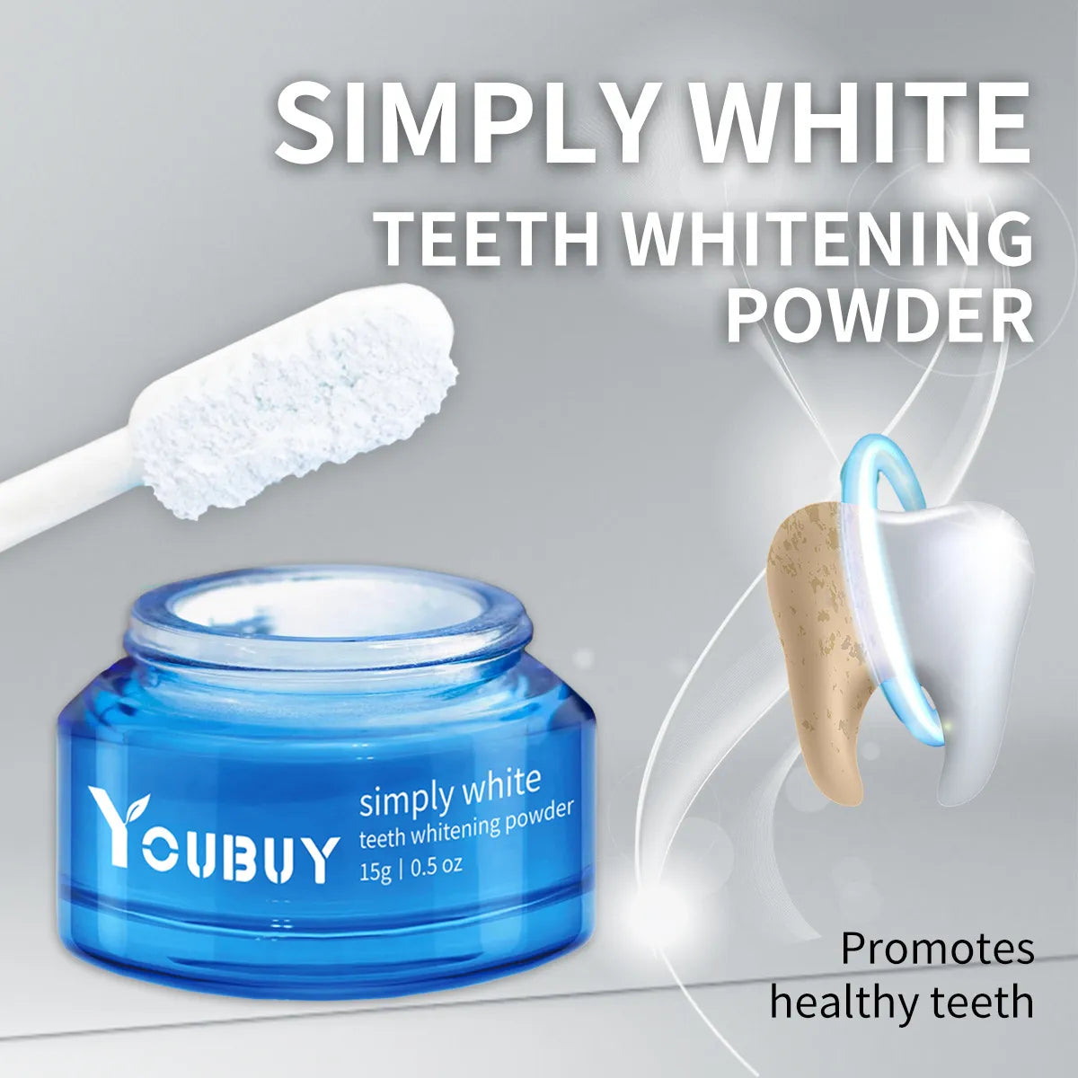 YOUBUY Teeth Whitening Brightening Powder - 