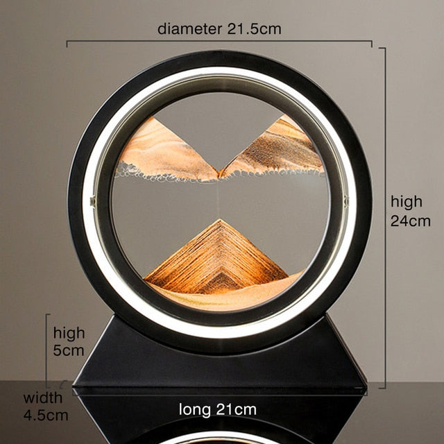 Moving Sand Art Landscape Table Lamp - 