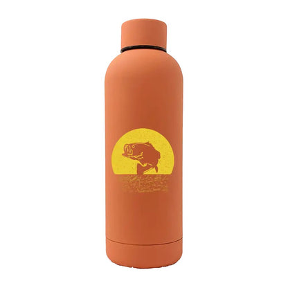 Fishing 17oz Stainless Rubberized Water Bottle - Image26755434020958