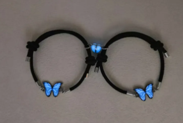 Blue Luminous Smart Butterfly Necklace - Image26755142058078