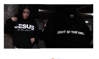 Pullover Round Neck Hooded Sweatshirt - Image26755093004382