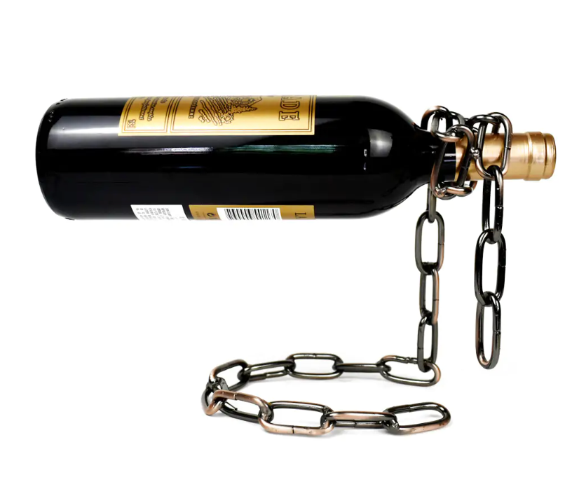 Magic Iron Chain Wine Bottle Holder - Image26755330539614