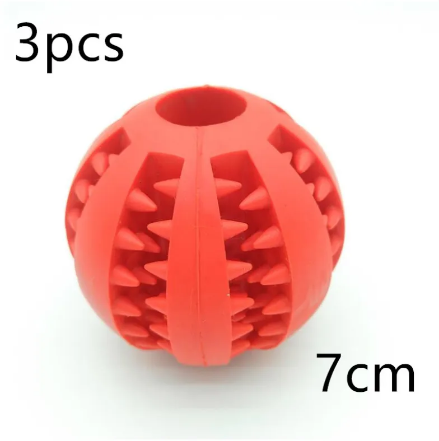 Interactive Rubber Slow Feeder Dog Ball - 