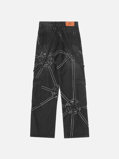 Spider Denim Pants - Image26755088613470