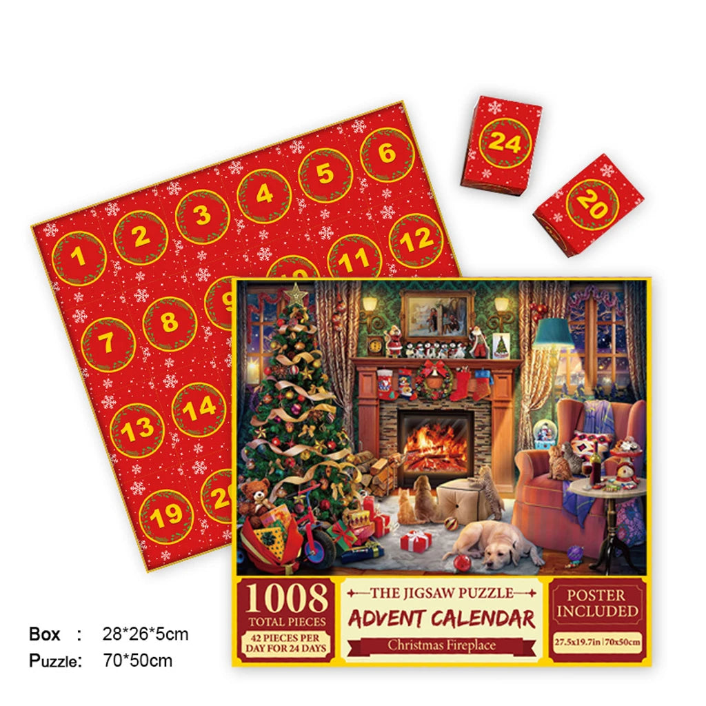 Merry Jigsaw Advent Calendar Puzzle - 