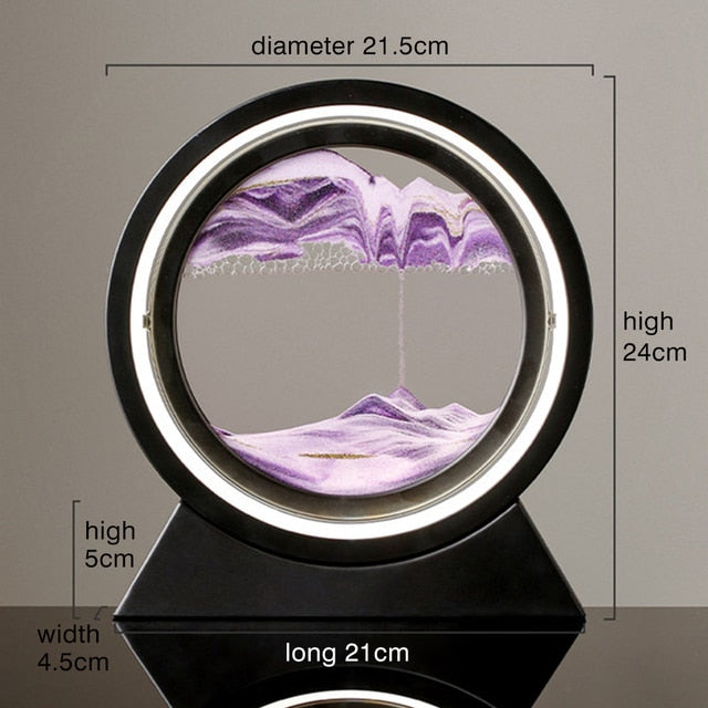 Moving Sand Art Landscape Table Lamp - 