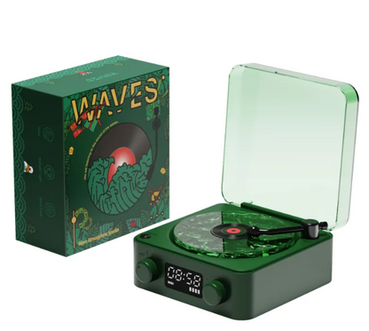 Bluetooth Retro Turntable Speaker with RGB Lights - Image26755424649310