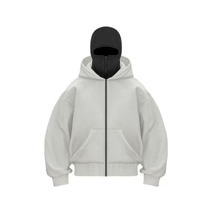 Men's Hooded Zip-Up Baseball Jacket - Image26755122233438