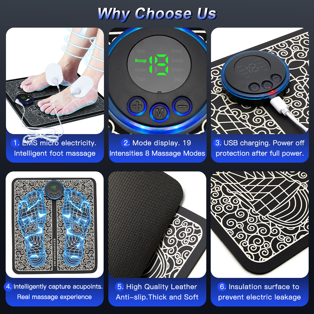 Rechargeable Foot Massage Pad - 