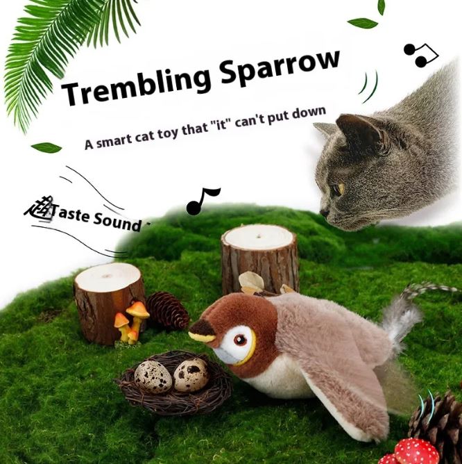 Interactive Flapping Bird Plush Toy - Image27164725706846