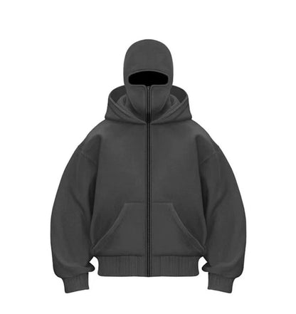 Men's Hooded Zip-Up Baseball Jacket - Image26755122004062