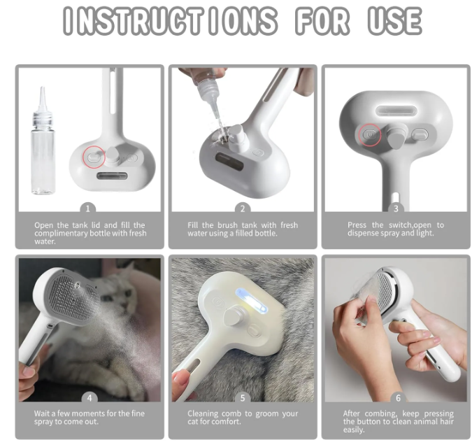 Pet Hair Spray Brush - Image27164685959262