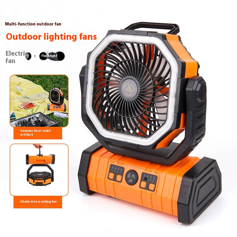 Outdoor Household Power Bank LED Light Camping Fan - Image26755166601310