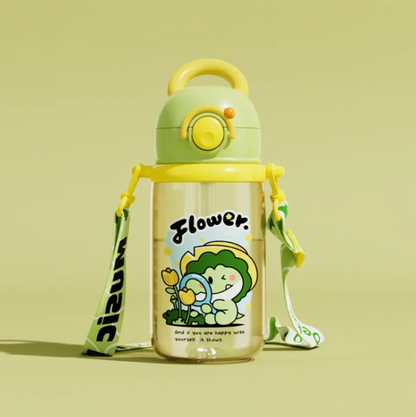 Children's Whale Cartoon Diving Fountain Water Bottle - Tritan Leakproof Sippy Cup (Various Sizes & Colors) - Image26755315564638