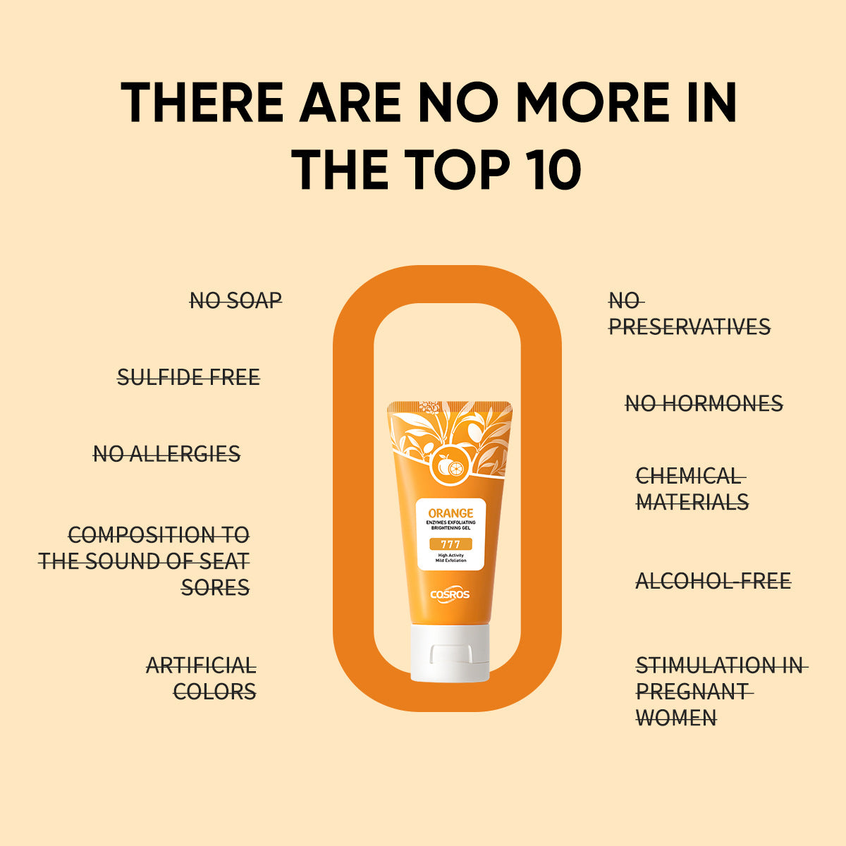 Orange Exfoliating Whitening Gel for Skin Care - Image26755176497246