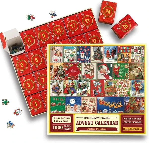 Merry Jigsaw Advent Calendar Puzzle - 