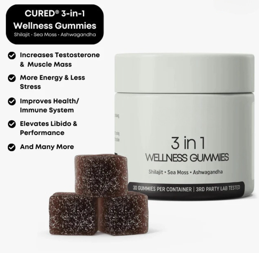 Shilajit 3-in-1 Gummies for Men - 