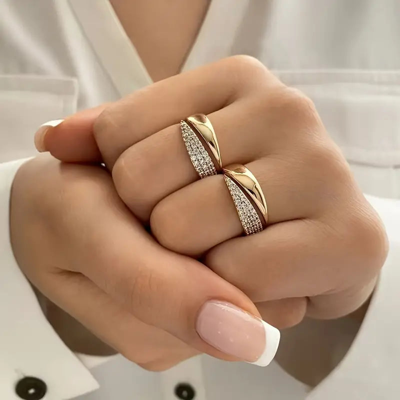 Elegant Adjustable Sparkle Ring - Image26755084746846