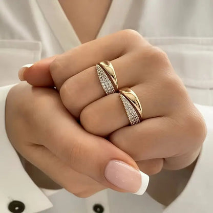 Elegant Adjustable Sparkle Ring - Image26755084746846