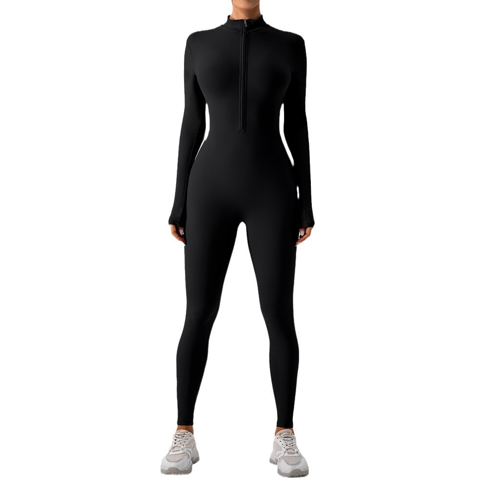 Fleece-Lined Yoga Jumpsuit - Image26755187671134