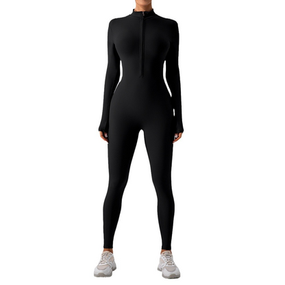 Fleece-Lined Yoga Jumpsuit - Image26755187671134