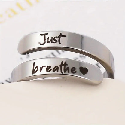 Silver Spiral Heart Ring - Image27164707455070
