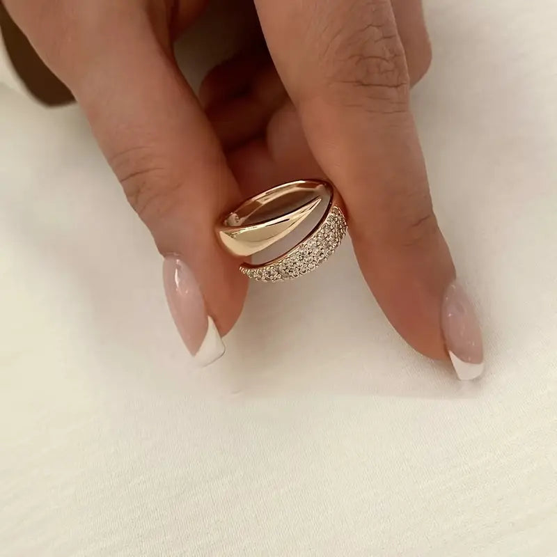 Elegant Adjustable Sparkle Ring - Image26755084779614
