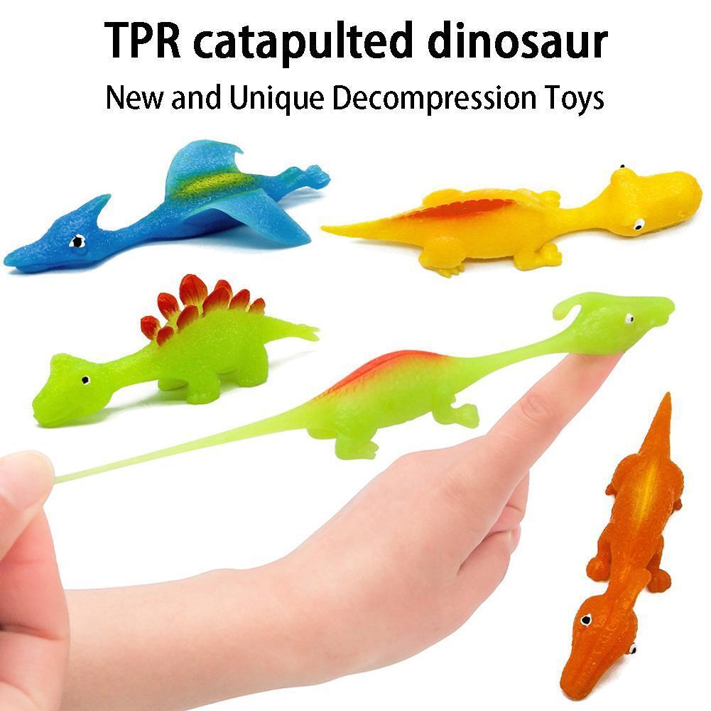 Slingshot Dino-Launch Finger Fun Toys - 