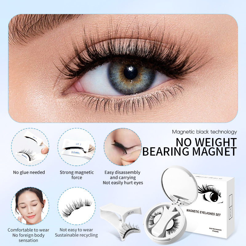 Magnetic False Eyelashes Set with Applicator - Image26755169058910