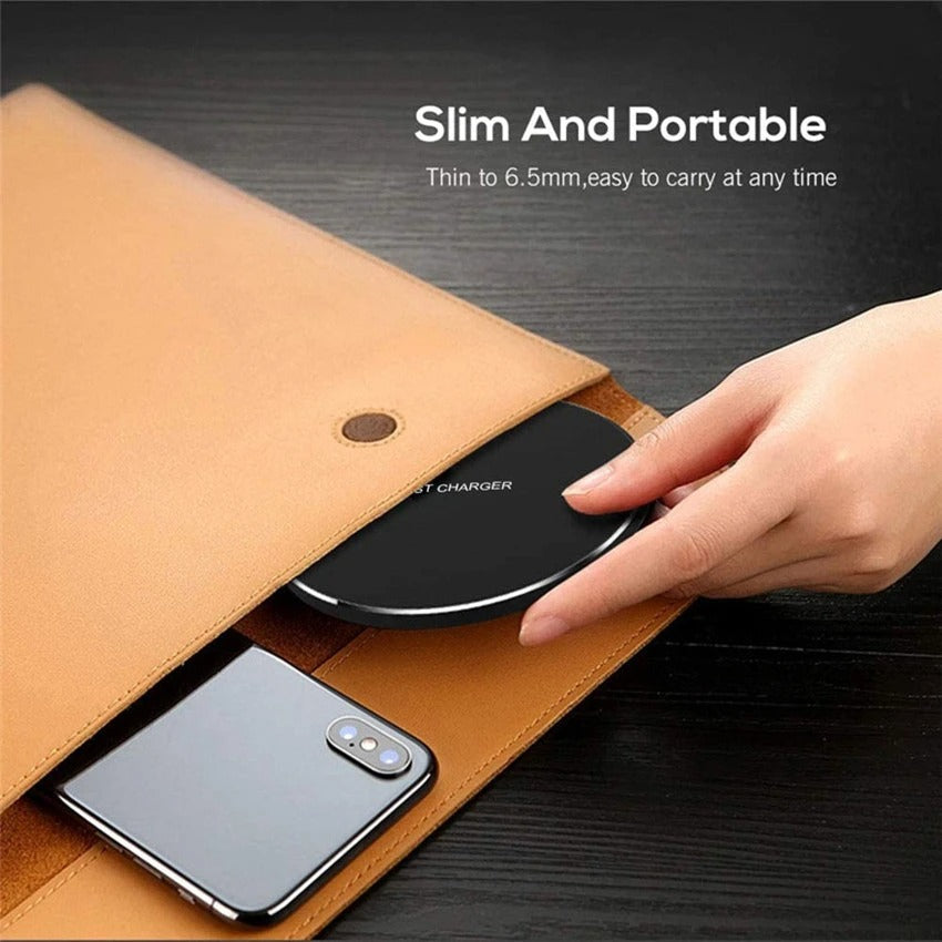60W Wireless Charger Pad for iPhone & Samsung Phones - 