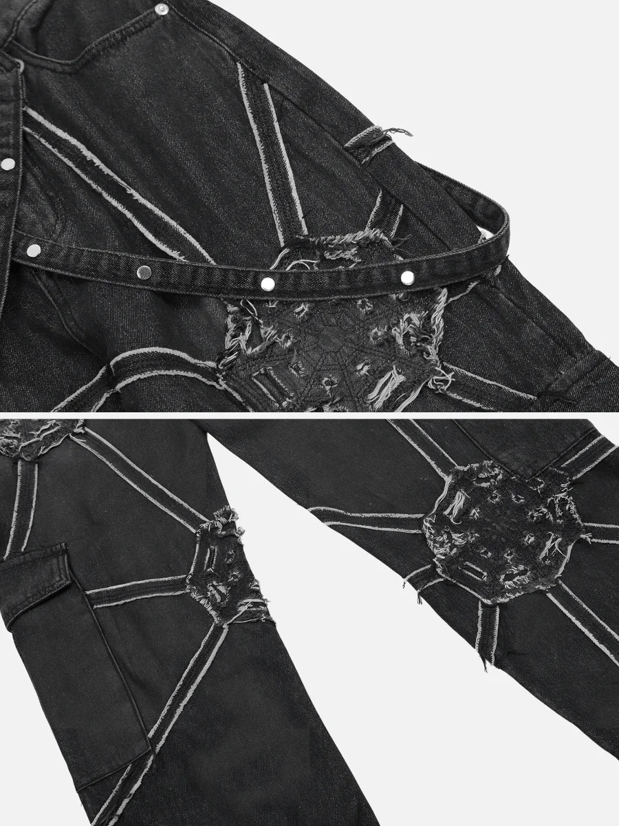 Spider Denim Pants - 