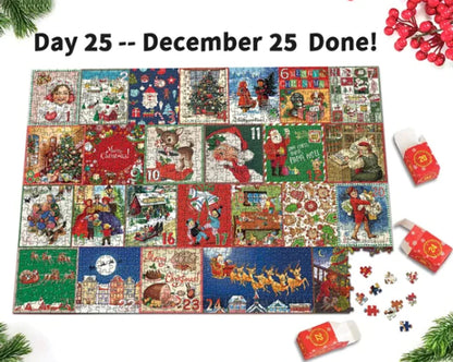 Merry Jigsaw Advent Calendar Puzzle - Image26755123118174