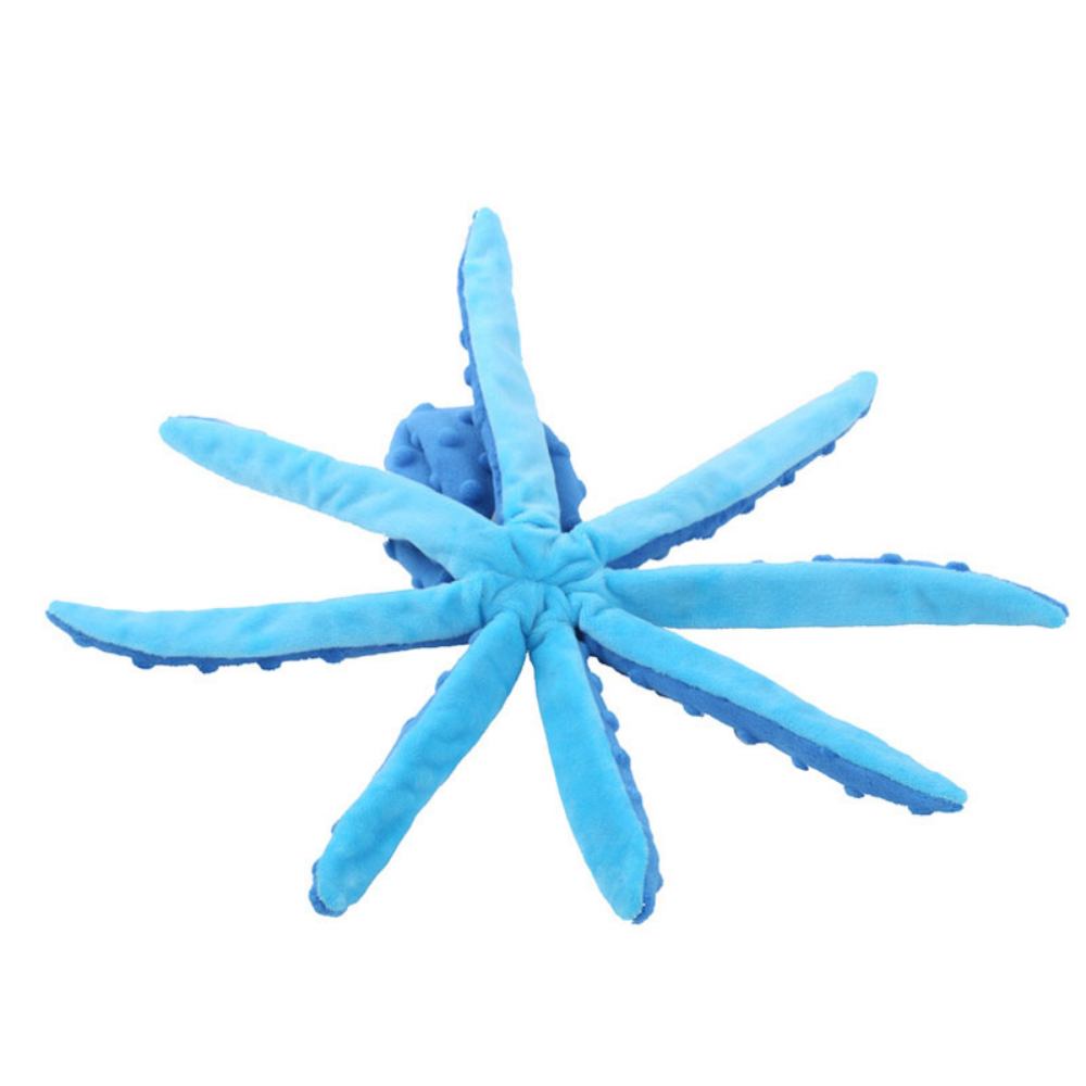 Interactive Bite-resistant Plush Octopus Pet Toy - 