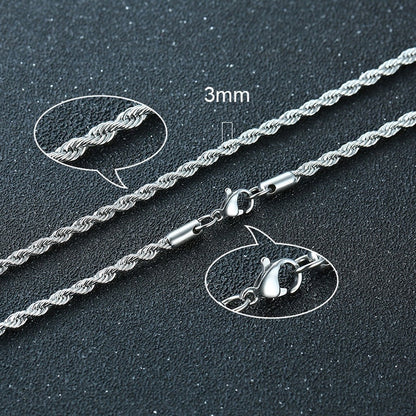 Twisted Rope Figaro Necklaces - Image26755091562590