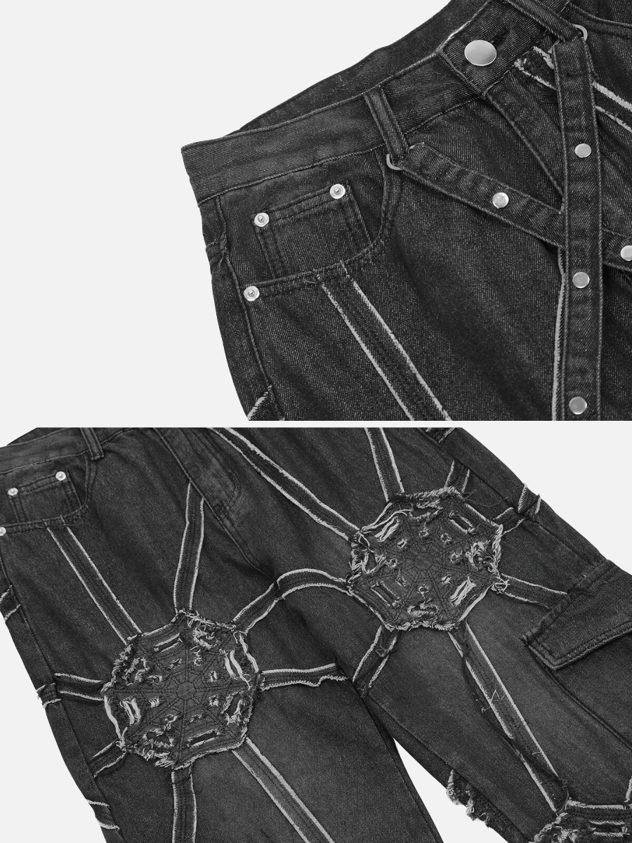 Spider Denim Pants - 