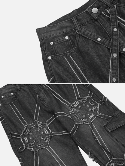 Spider Denim Pants - Image26755088777310